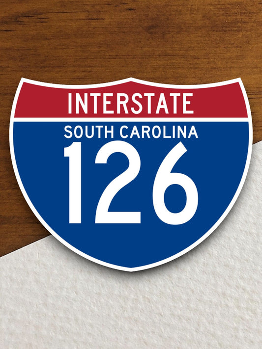 Interstate route  126 south carolina sticker, Interstate Highway Sign Expressway Stickers, Highway Sign Road Trip Sticker, Room Décor