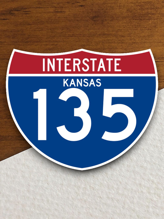 Interstate route  135 kansas, Interstate Highway Sign Expressway Stickers, Highway Sign Road Trip Sticker, Room Décor