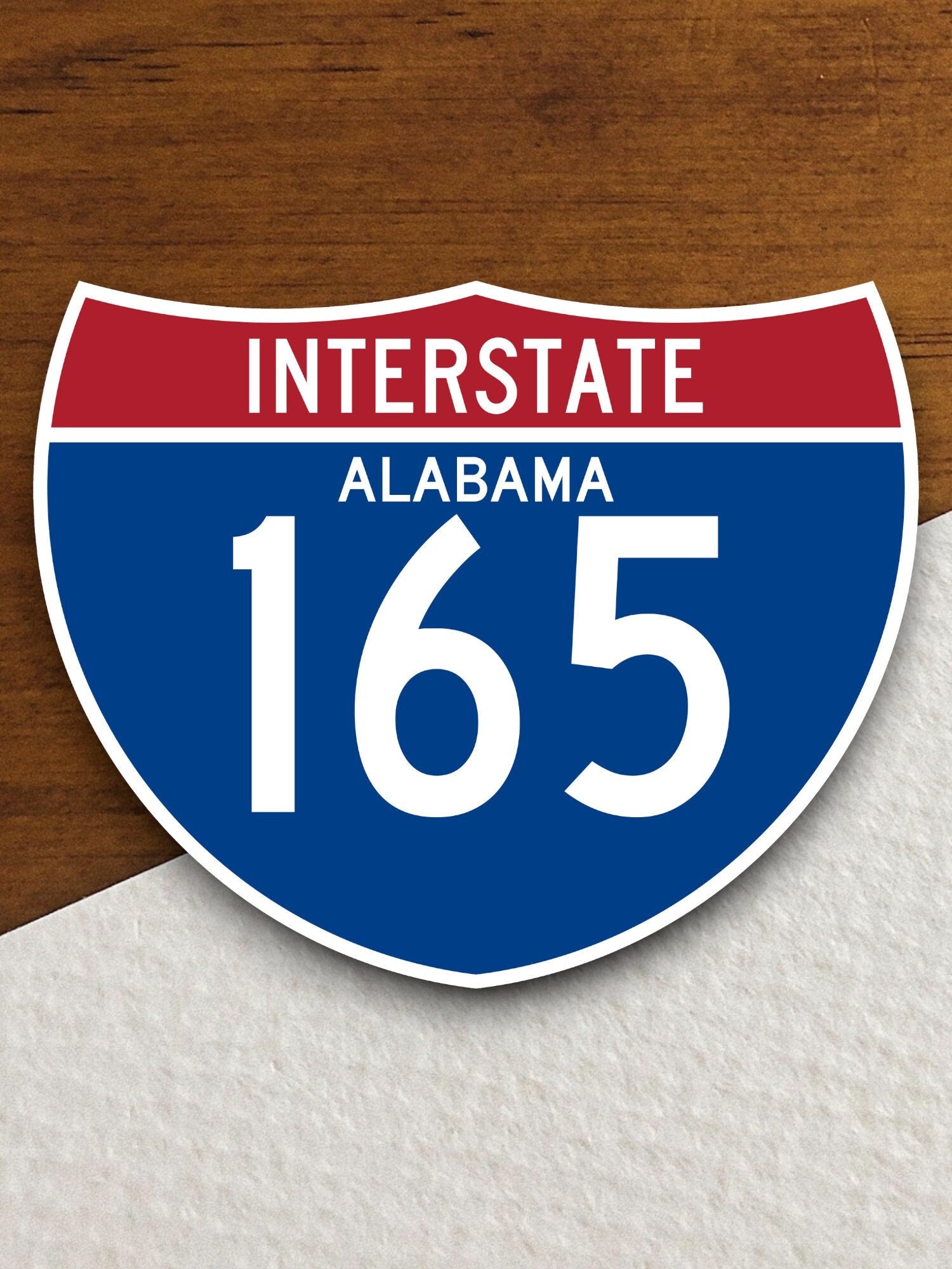 Interstate route  165 alabama sticker, Interstate Highway Sign Expressway Stickers, Highway Sign Road Trip Sticker, Room Décor