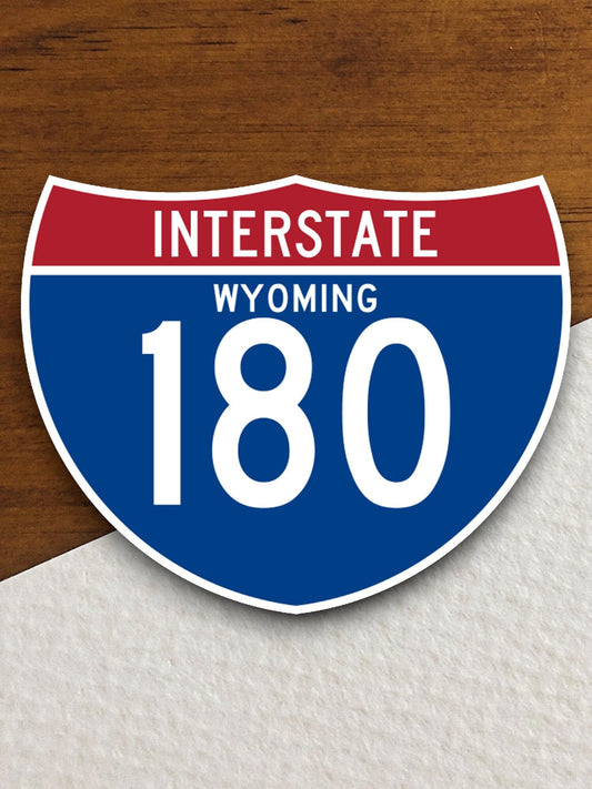 Interstate route  180 wyoming sticker, Interstate Highway Sign Expressway Stickers, Highway Sign Road Trip Sticker, Room Décor