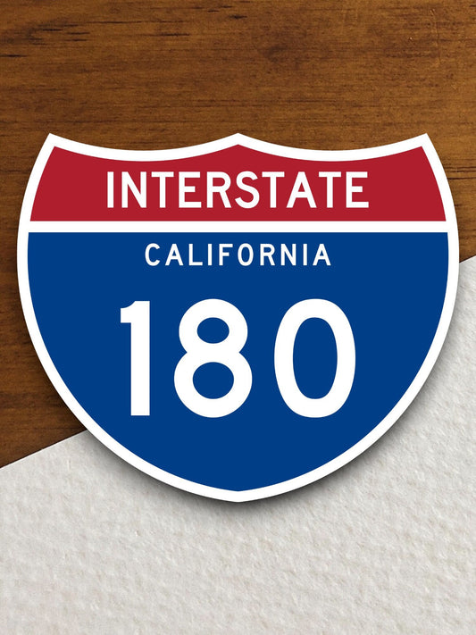 Interstate route  180 california sticker, California sticker, Interstate Highway Sign Expressway Stickers, Highway Sign Road Trip Sticker