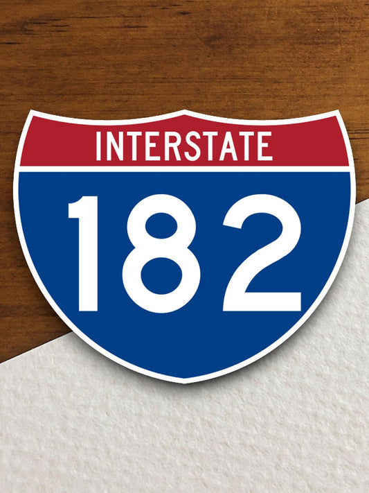 Interstate route  182 sticker, Interstate Highway Sign Expressway Stickers, Highway Sign Road Trip Sticker, Room Décor