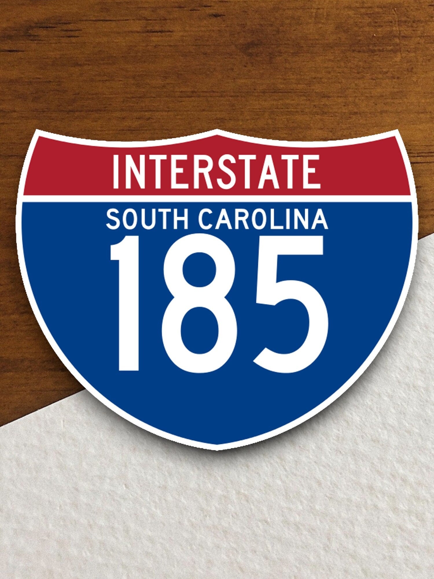 Interstate route  185 South Carolina sticker, Interstate Highway Sign Expressway Stickers, Highway Sign Road Trip Sticker, Room Décor