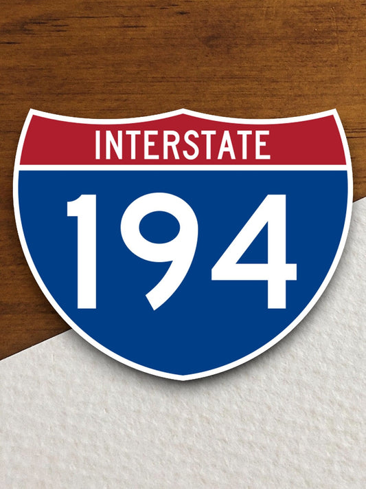 Interstate route  194 sticker, Interstate Highway Sign Expressway Stickers, Highway Sign Road Trip Sticker, Room Décor