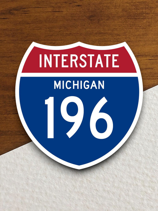 Interstate route  196 michigan sticker, Interstate Highway Sign Expressway Stickers, Highway Sign Road Trip Sticker, Room Décor