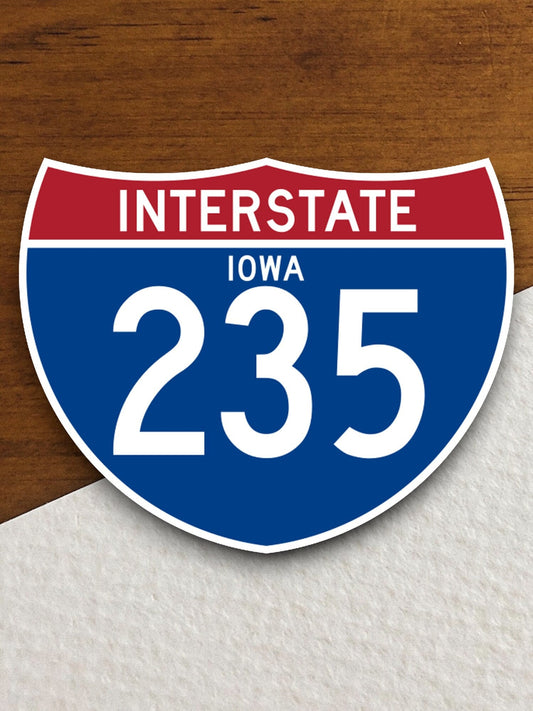 Interstate route  235 Iowa sticker, Interstate Highway Sign Expressway Stickers, Highway Sign Road Trip Sticker, Room Décor