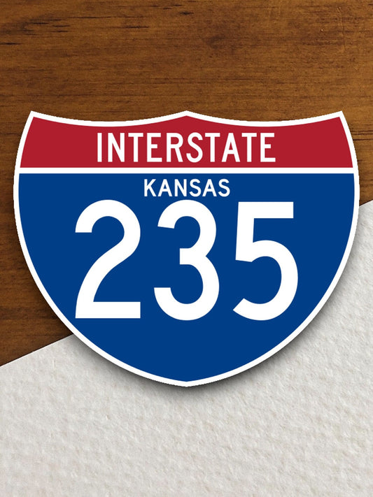 Interstate route  235 Kansas sticker, Interstate Highway Sign Expressway Stickers, Highway Sign Road Trip Sticker, Room Décor