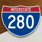 Interstate route  280 sticker, Interstate Highway Sign Expressway Stickers, Highway Sign Road Trip Sticker, Room Décor