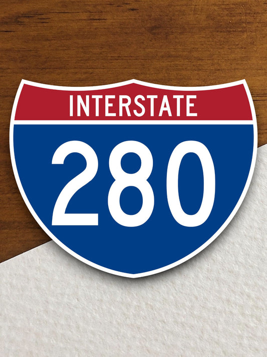 Interstate route  280 sticker, Interstate Highway Sign Expressway Stickers, Highway Sign Road Trip Sticker, Room Décor