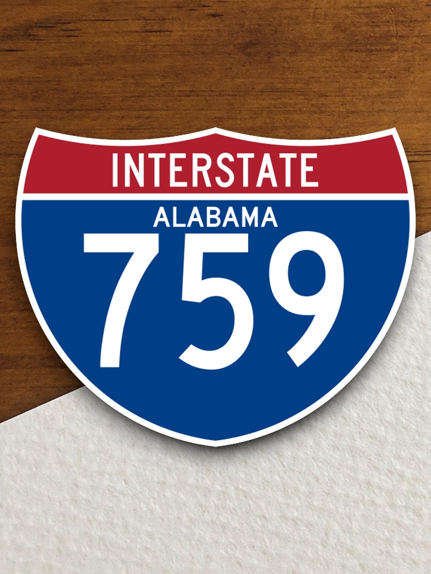 Interstate route  759 Alabama sticker, Interstate Highway Sign Expressway Stickers, Highway Sign Road Trip Sticker, Room Décor