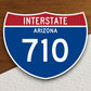 Interstate route  710 Arizona sticker, Interstate Highway Sign Expressway Stickers, Highway Sign Road Trip Sticker, Room Décor