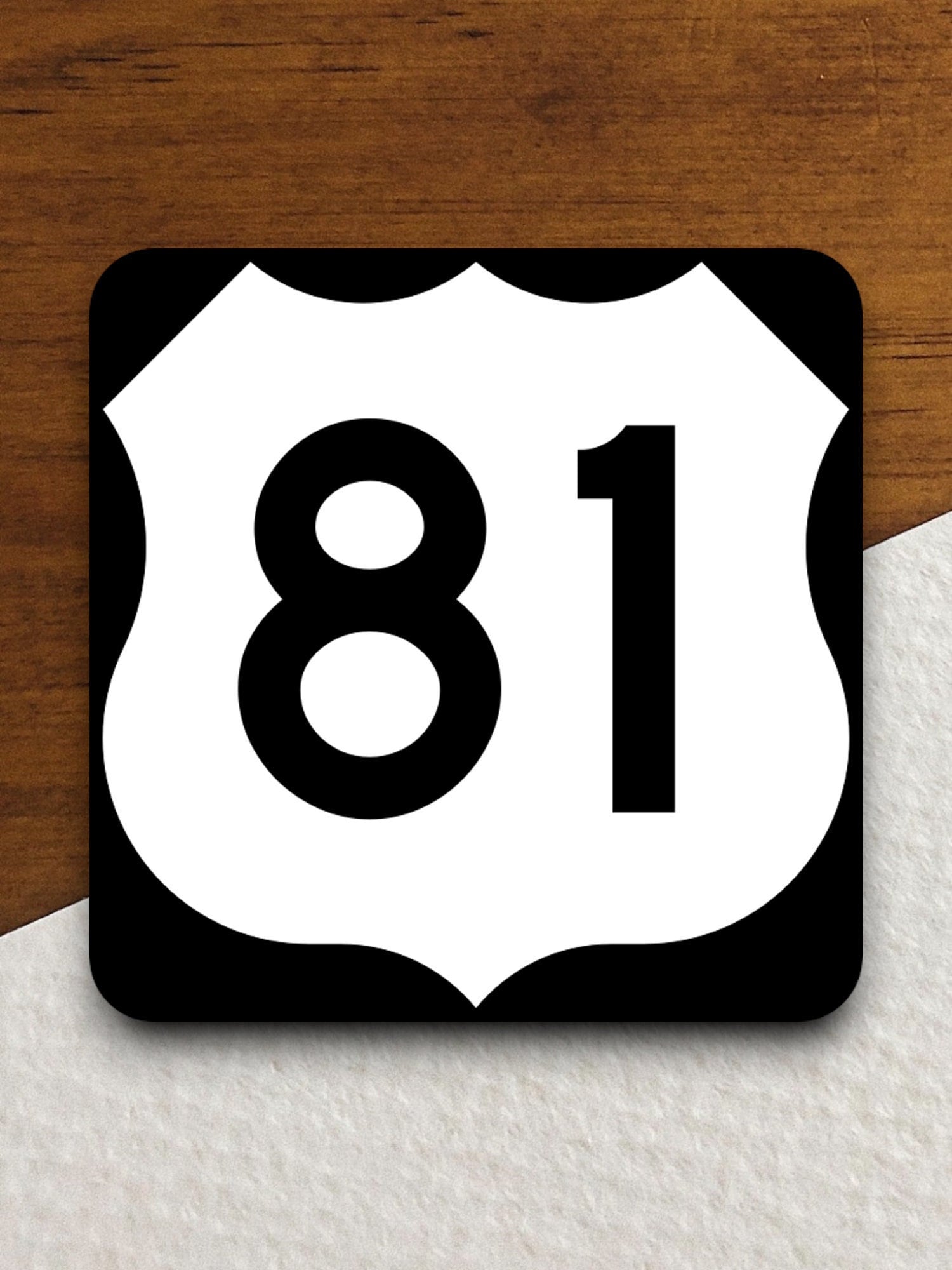 United States route 81 road sign sticker, road trip sticker, highway sign, room decor, travel sticker