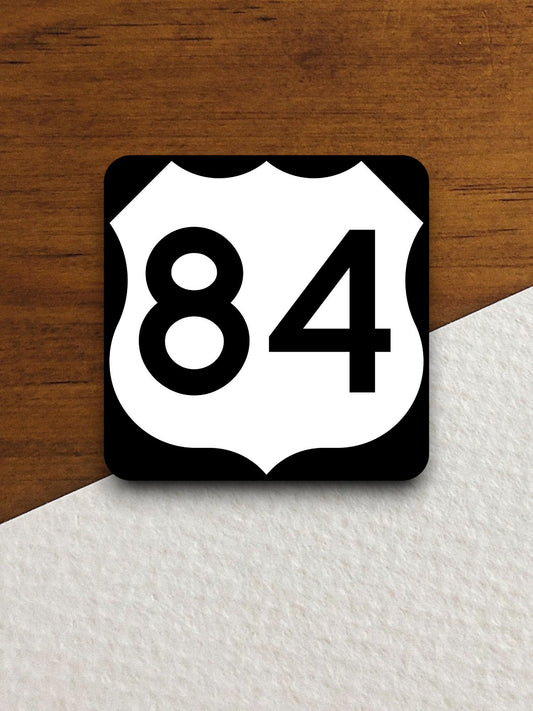 United States route 84 road sign sticker, road trip sticker, highway sign, room decor, travel sticker