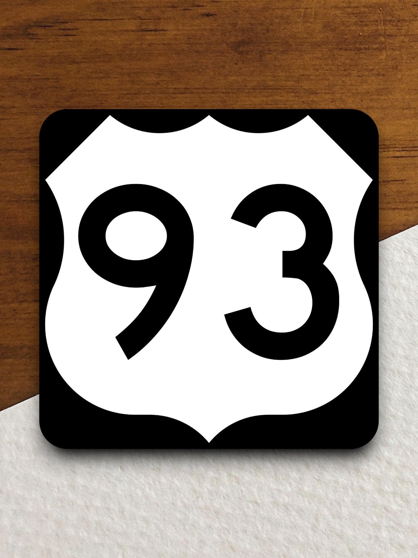 United States route 93 road sign sticker, road trip sticker, highway sign, room decor, travel sticker