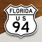 United States route 94 Florida road sign sticker, road trip sticker, highway sign, room decor, travel sticker