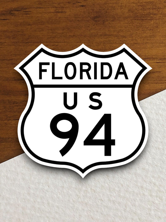 United States route 94 Florida road sign sticker, road trip sticker, highway sign, room decor, travel sticker