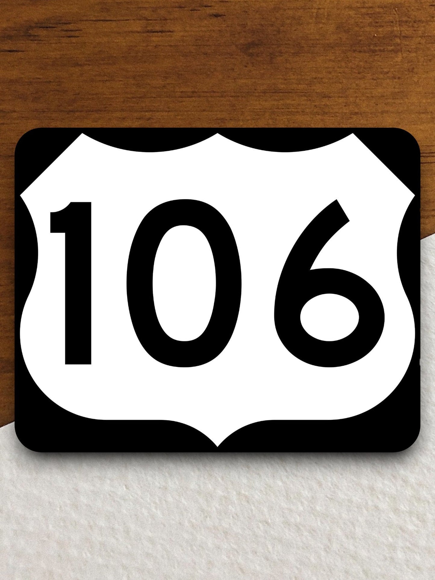 United States route 106 road sign sticker, road trip sticker, highway sign, room decor, travel sticker