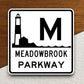 Meadowbrook parkway  road sign stickers, Room Decor, Traffic Sticker, Road Sign Decoration, Road Work Signs, Building Signs, Traffic Sign