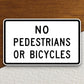 No pedestrians or bicycles  road sign stickers, Room Décor Traffic Sticker, Road Sign Decoration Road Work Signs, Building Signs