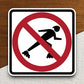 No rollerblading  road sign stickers, Room Decor, Traffic Sticker, Road Sign Decoration, Road Work Signs, Building Signs, Traffic Sign