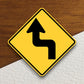 Reverse turn  road sign stickers, Room Decor, Traffic Sticker, Road Sign Decoration, Road Work Signs, Traffic Sign