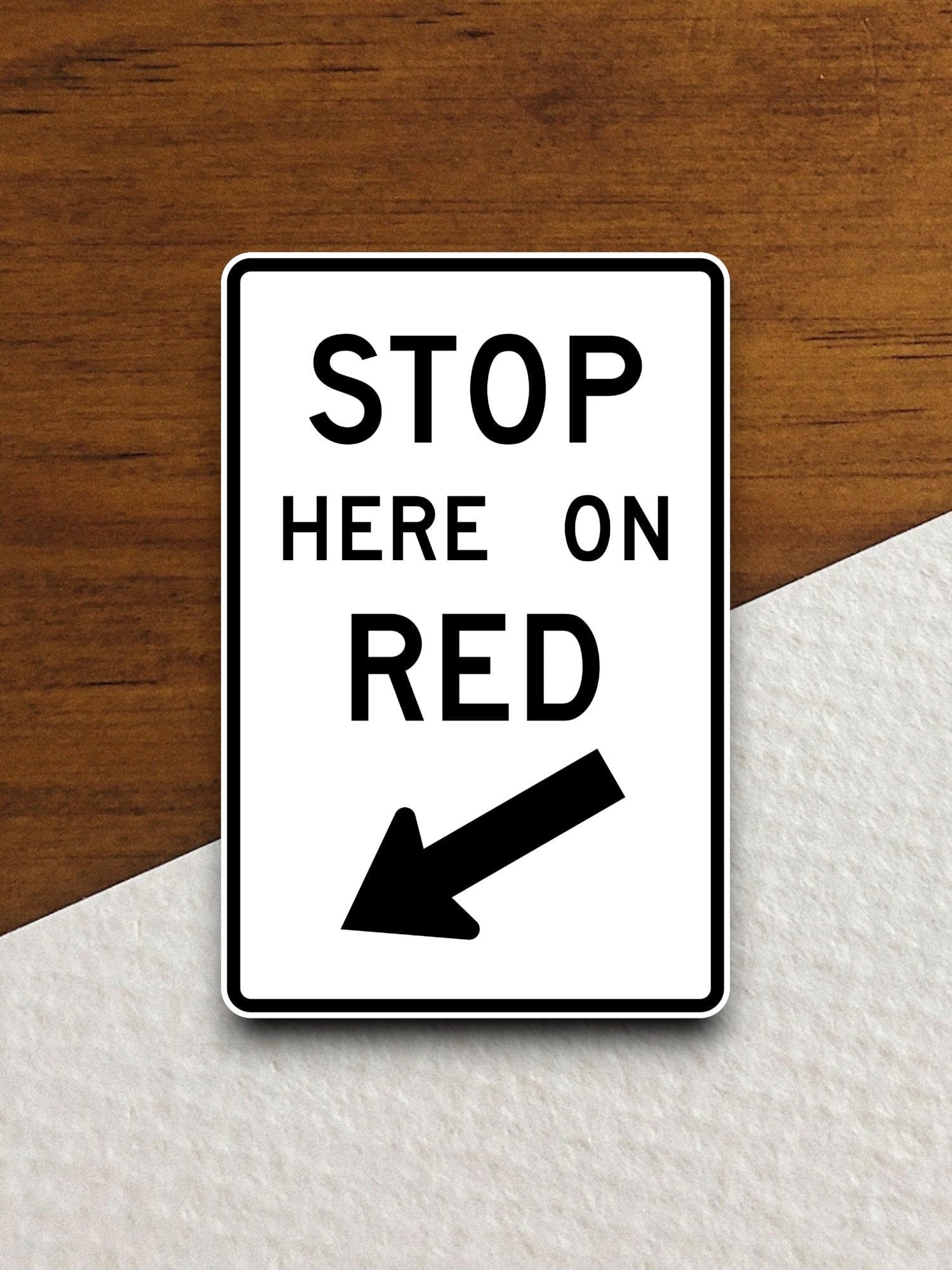 Stop here on red light  road sign stickers, Room Decor, Traffic Sticker, Road Sign Decoration, Road Work Signs, Building Signs, Traffic Sign