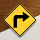 Turn arrow  road sign stickers, Room Decor, Traffic Sticker, Road Sign Decoration, Road Work Signs, Traffic Sign