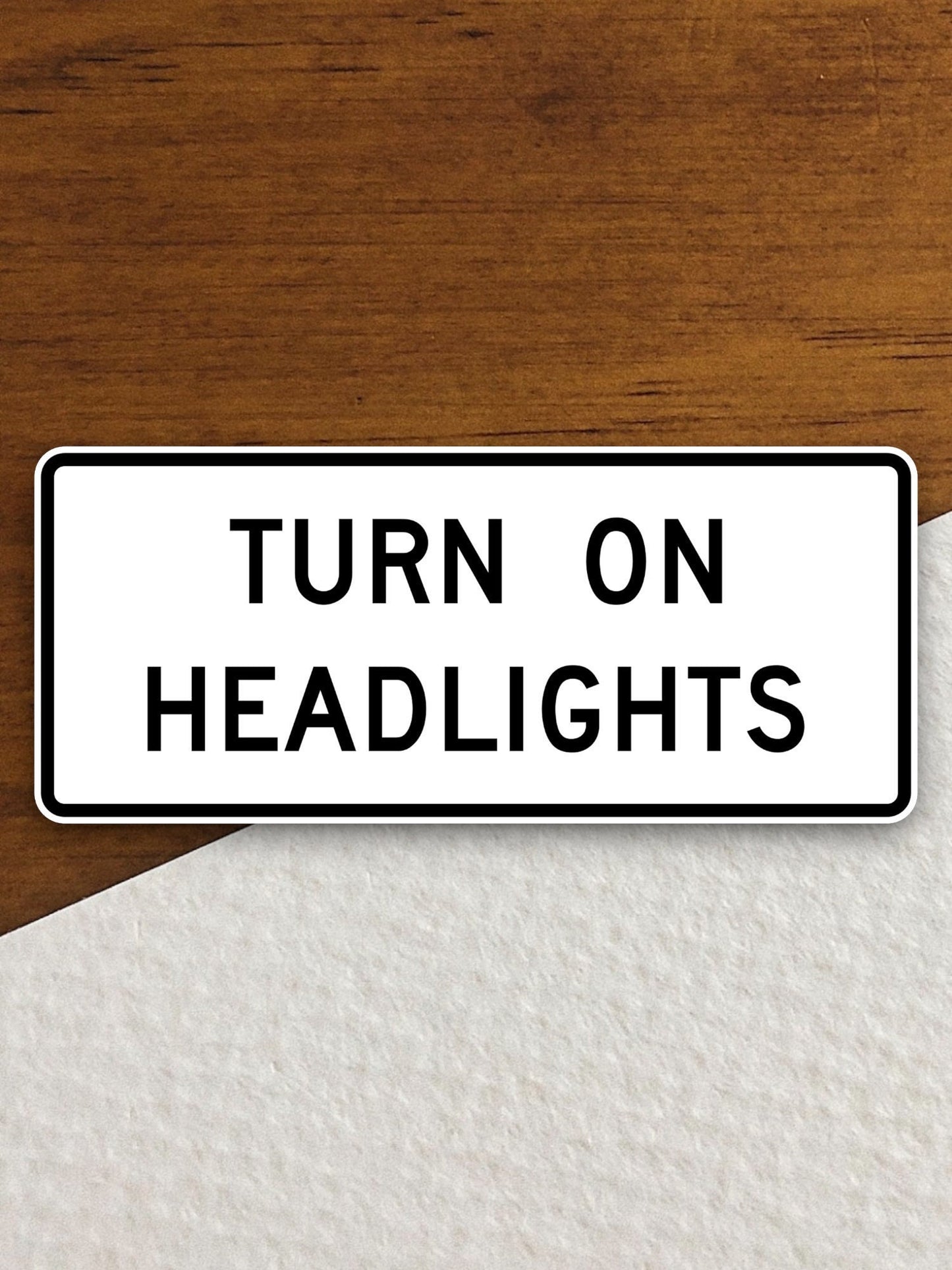 Turn on headlights  road sign stickers, Room Decor, Traffic Sticker, Road Sign Decoration, Road Work Signs, Building Signs, Traffic Sign