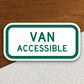 Van accessible handicap  road sign stickers, Room Decor, Traffic Sticker, Road Sign Decoration, Road Work Signs, Building Signs