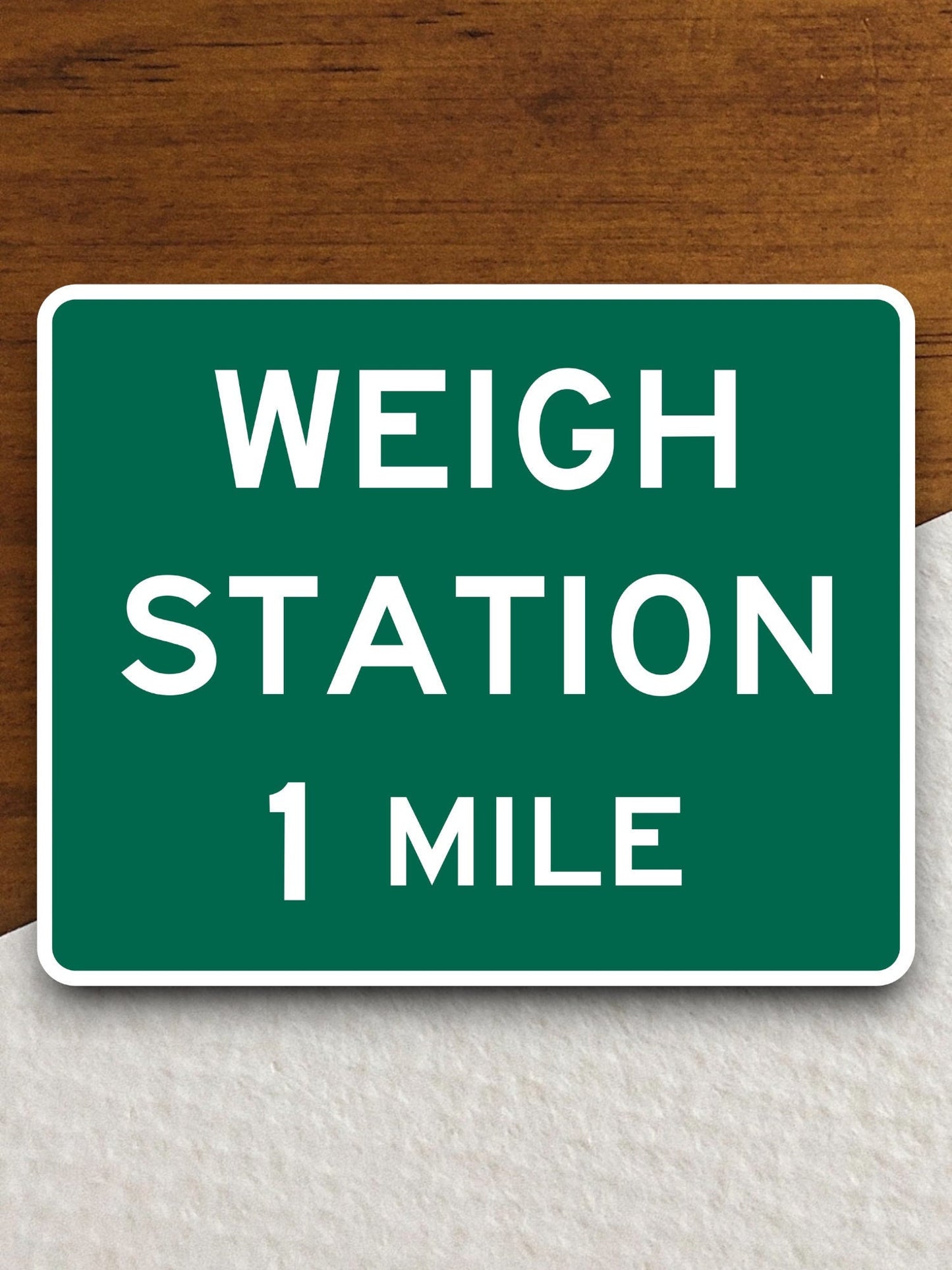 Weigh station 1 mile ahead  road sign stickers, Room Décor Traffic Sticker, Road Sign Decoration Road Work Signs, Building Signs