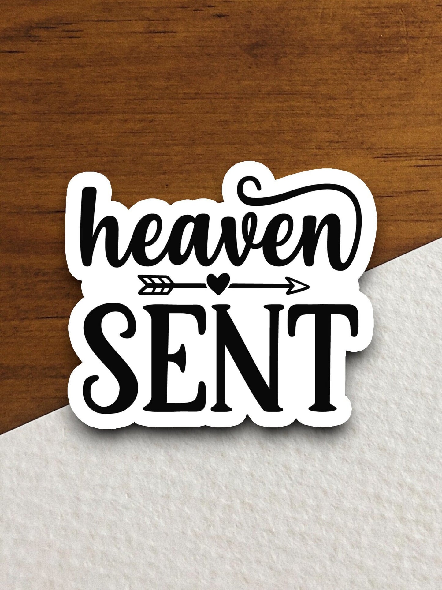 Heaven sent sticker, Religious Sticker, Faith Sticker, Worship Sticker, Christian Sticker, Scripture Sticker, Room Décor