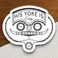 His yoke is easy his burden is light sticker, Religious Sticker, Faith Sticker, Worship Sticker, Christian Sticker, Scripture Sticker