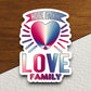 Hope faith love family sticker, Religious Sticker, Faith Sticker, Worship Sticker, Christian Sticker, Scripture Sticker, Room Décor