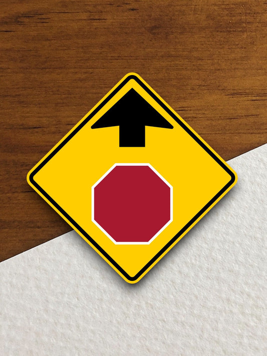 Stop sign ahead  road sign stickers, Room Decor, Traffic Sticker, Road Sign Decoration, Road Work Signs, Building Signs, Traffic Sign