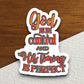 God is in control and his timing is sticker, Religious Sticker, Faith Sticker, Worship Sticker, Faith Decal, planner sticker, God sticker