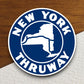 New York thruway  road sign stickers, Room Decor, Traffic Sticker, Road Sign Decoration, Road Work Signs, Building Signs, Traffic Sign