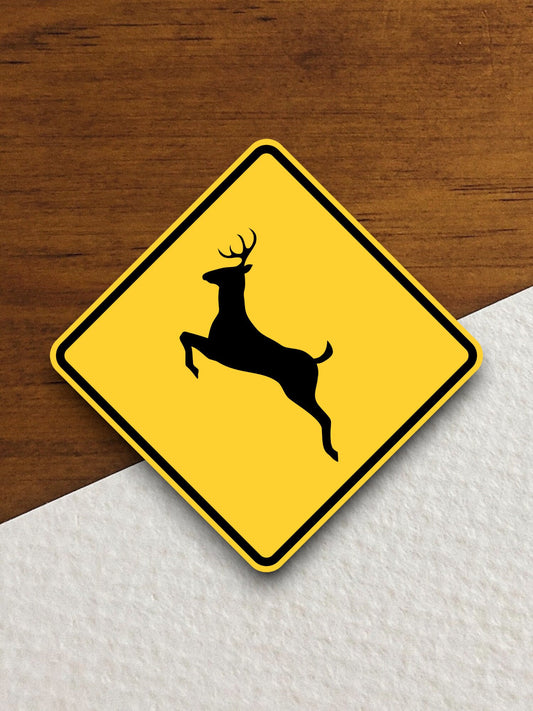 Deer  road sign stickers, Room Decor, Traffic Sticker, Road Sign Decoration, Road Work Signs, Traffic Sign