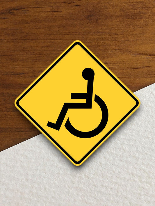 Handicapped  road sign stickers, Room Decor, Traffic Sticker, Road Sign Decoration, Road Work Signs, Traffic Sign