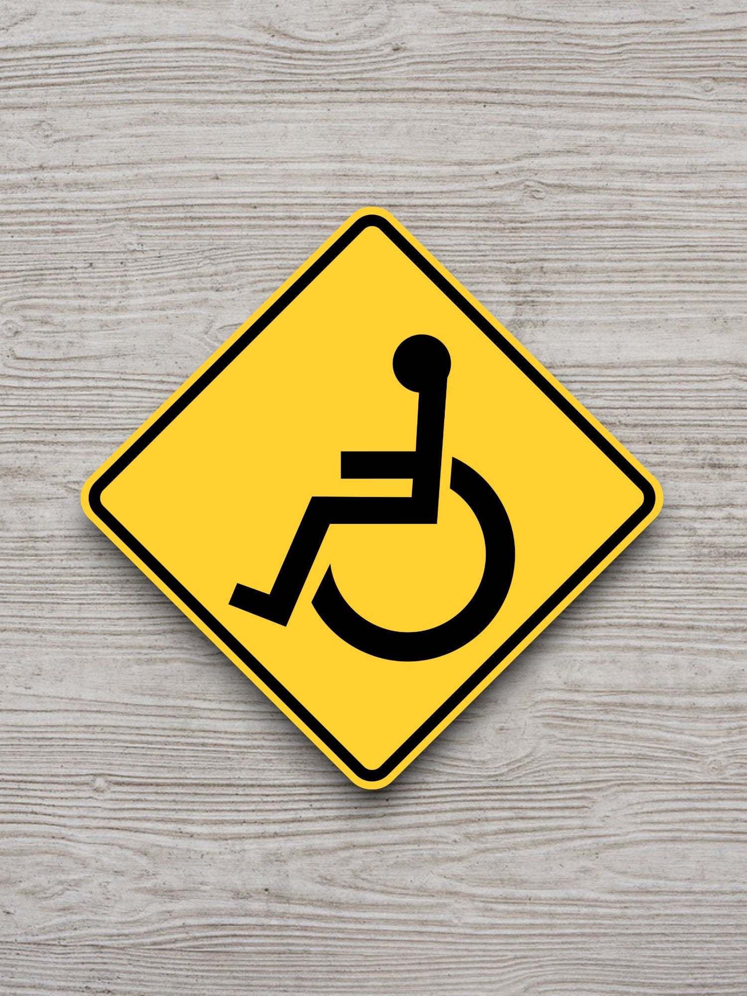 Handicapped  road sign stickers, Room Decor, Traffic Sticker, Road Sign Decoration, Road Work Signs, Traffic Sign