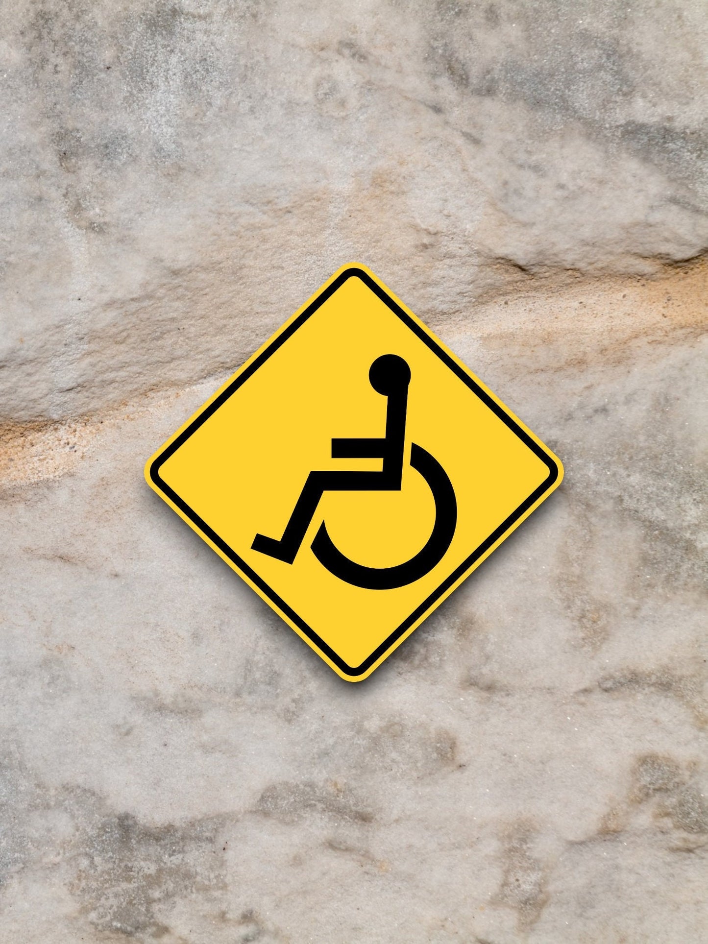 Handicapped  road sign stickers, Room Decor, Traffic Sticker, Road Sign Decoration, Road Work Signs, Traffic Sign