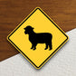 Sheep  road sign stickers, Room Decor, Traffic Sticker, Road Sign Decoration, Road Work Signs, Traffic Sign