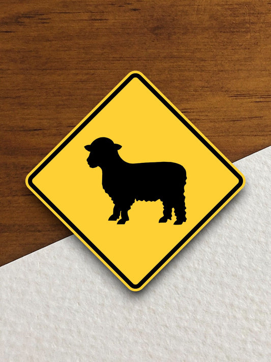 Sheep  road sign stickers, Room Decor, Traffic Sticker, Road Sign Decoration, Road Work Signs, Traffic Sign