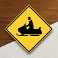 Snowmobile  road sign stickers, Room Decor, Traffic Sticker, Road Sign Decoration, Road Work Signs, Traffic Sign