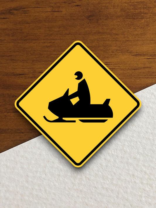 Snowmobile  road sign stickers, Room Decor, Traffic Sticker, Road Sign Decoration, Road Work Signs, Traffic Sign