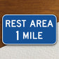 Rest area  road sign stickers, Room Decor, Traffic Sticker, Road Sign Decoration, Road Work Signs, Traffic Sign