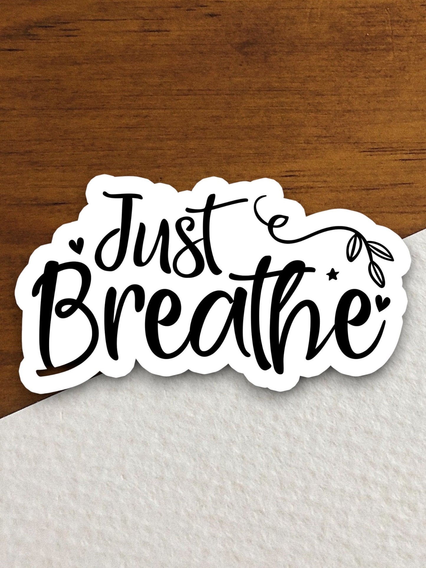 Just breathe sticker, Religious Sticker, Faith Sticker, Worship Sticker, Christian Sticker, Scripture Sticker, Room Décor