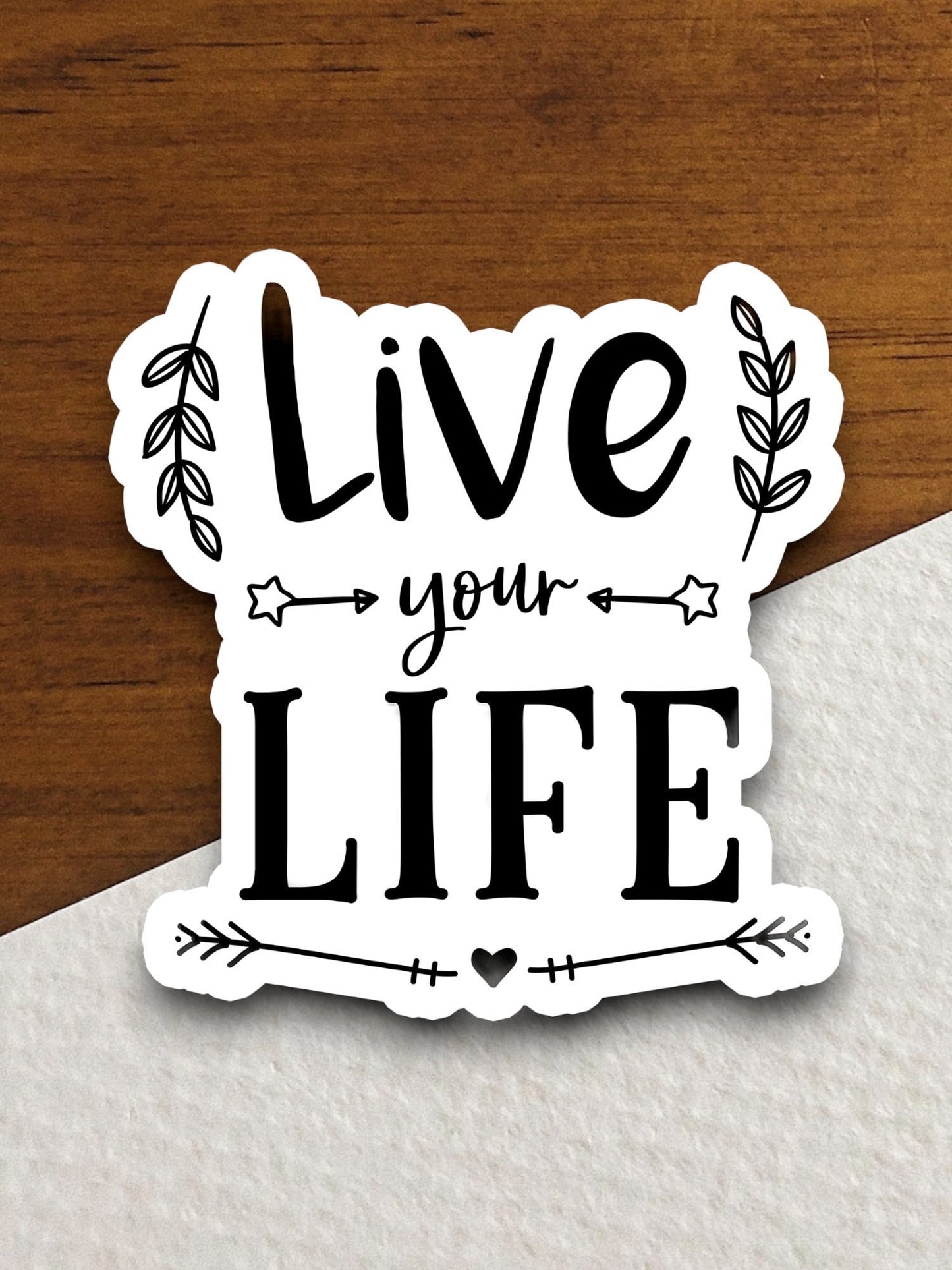 Live your life sticker, Religious Sticker, Faith Sticker, Worship Sticker, Christian Sticker, Scripture Sticker, Room Décor