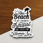 Beach Therapist Sticker, vacation sticker, travel sticker, room decor, water bottle sticker, laptop sticker