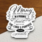 Many are the plans in a person's heart sticker, Religious Sticker, Faith Sticker, Worship Sticker, Christian Sticker, Scripture Sticker