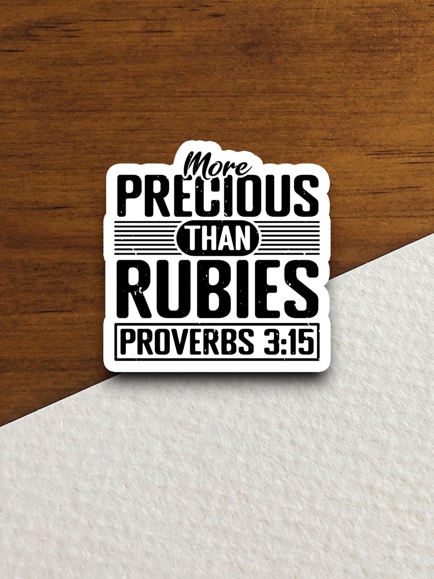 More precious than rubies sticker, Religious Sticker, Faith Sticker, Worship Sticker, Christian Sticker, Scripture Sticker, Room Décor